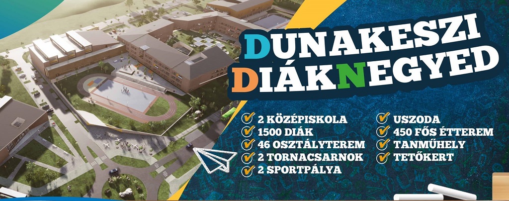 Diáknegyed épül Dunakeszin