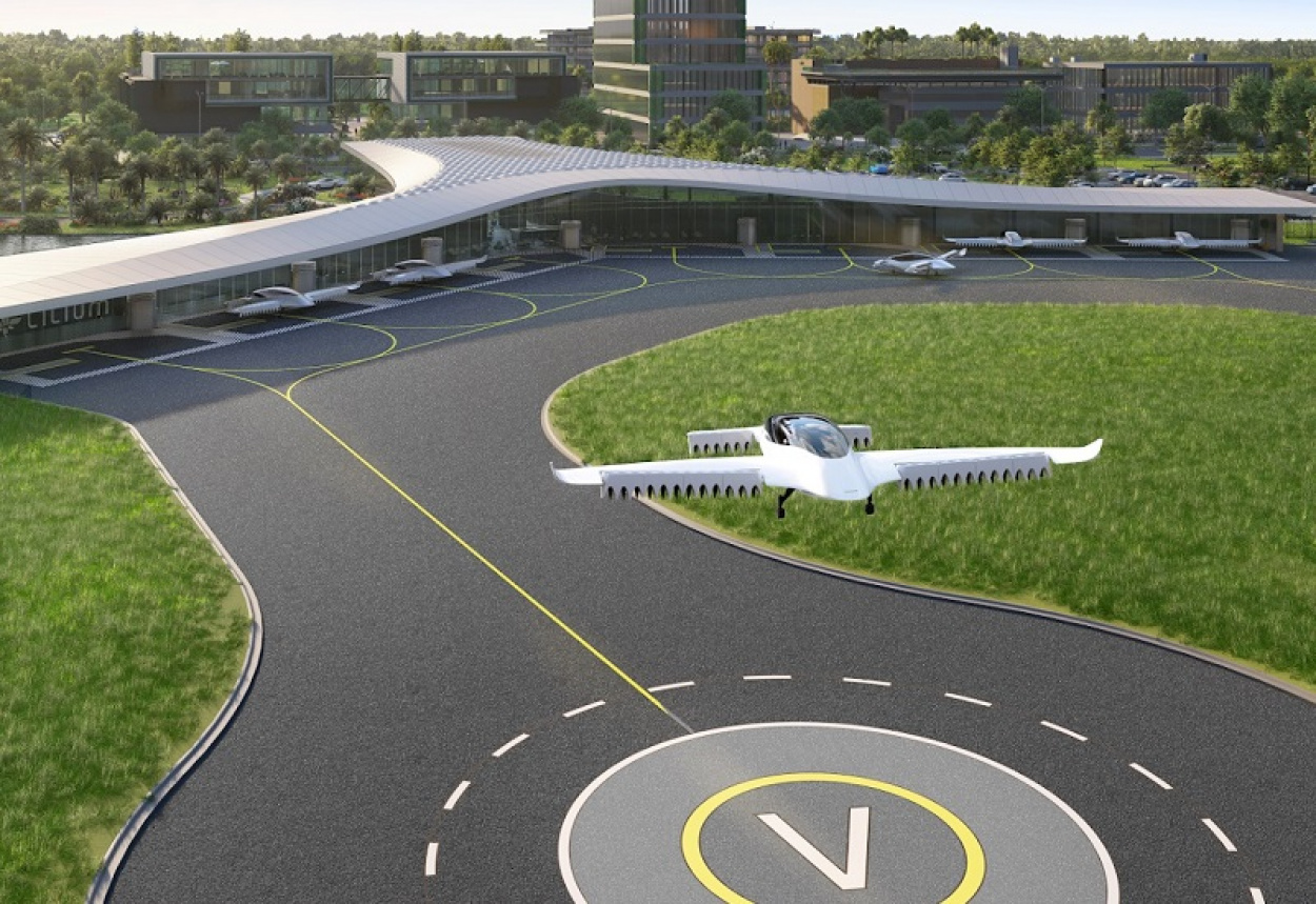 A jövő reptere légitaxikkal