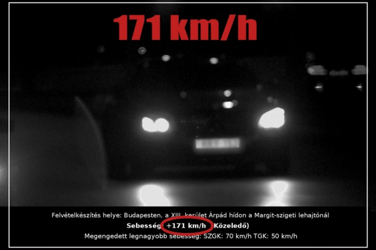 Árpád híd: most 171 km/h-val száguldozott egy Mercedes soför