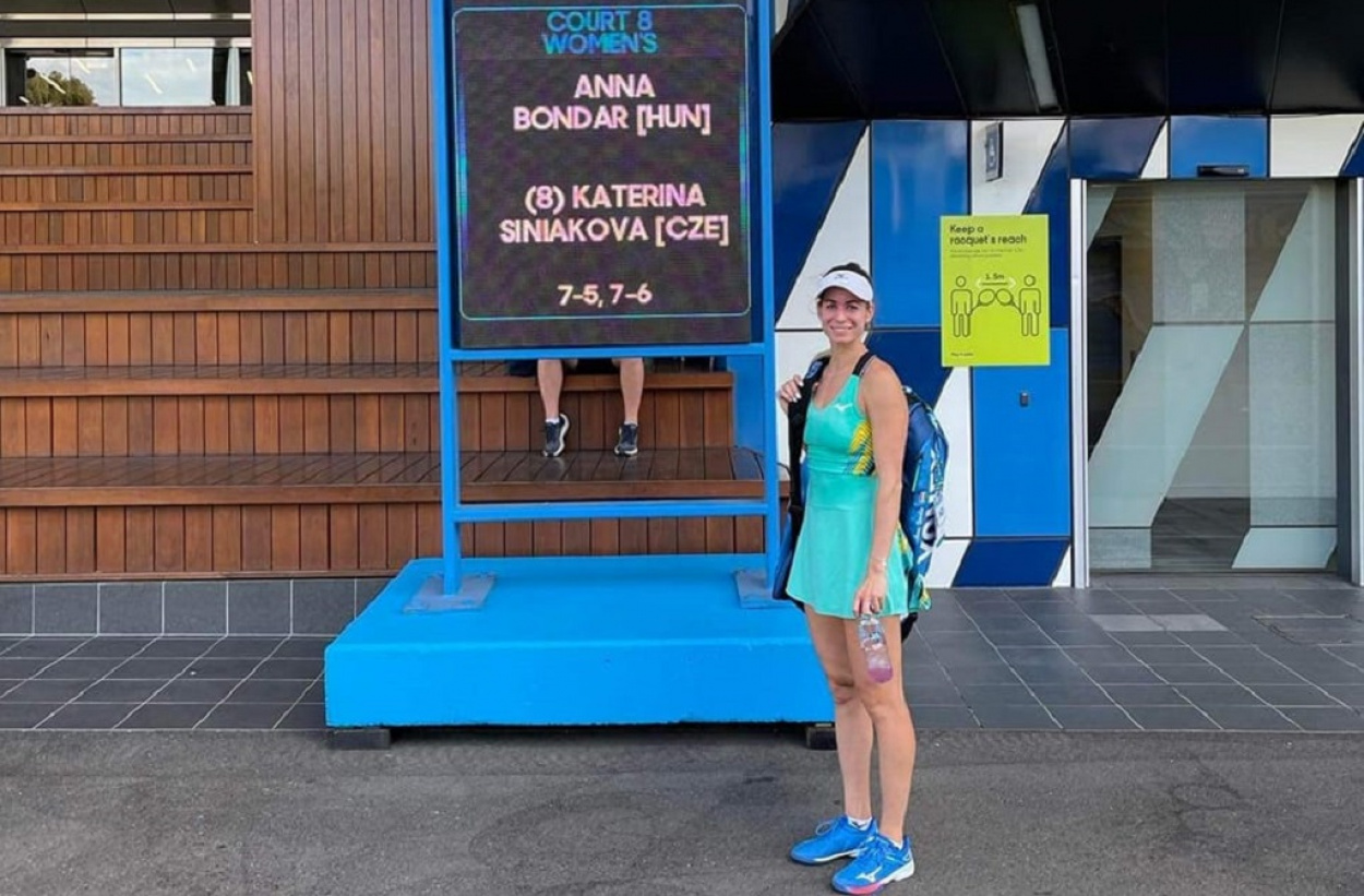 Tenisz: eddigi karrierje legnagyobb győzelmét aratta Bondár Anna