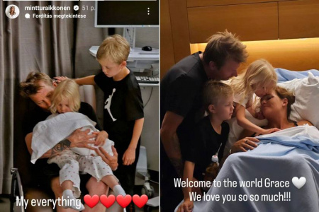  Elolvad a Jégember! Megszületett Kimi Räikkönen harmadik gyereke