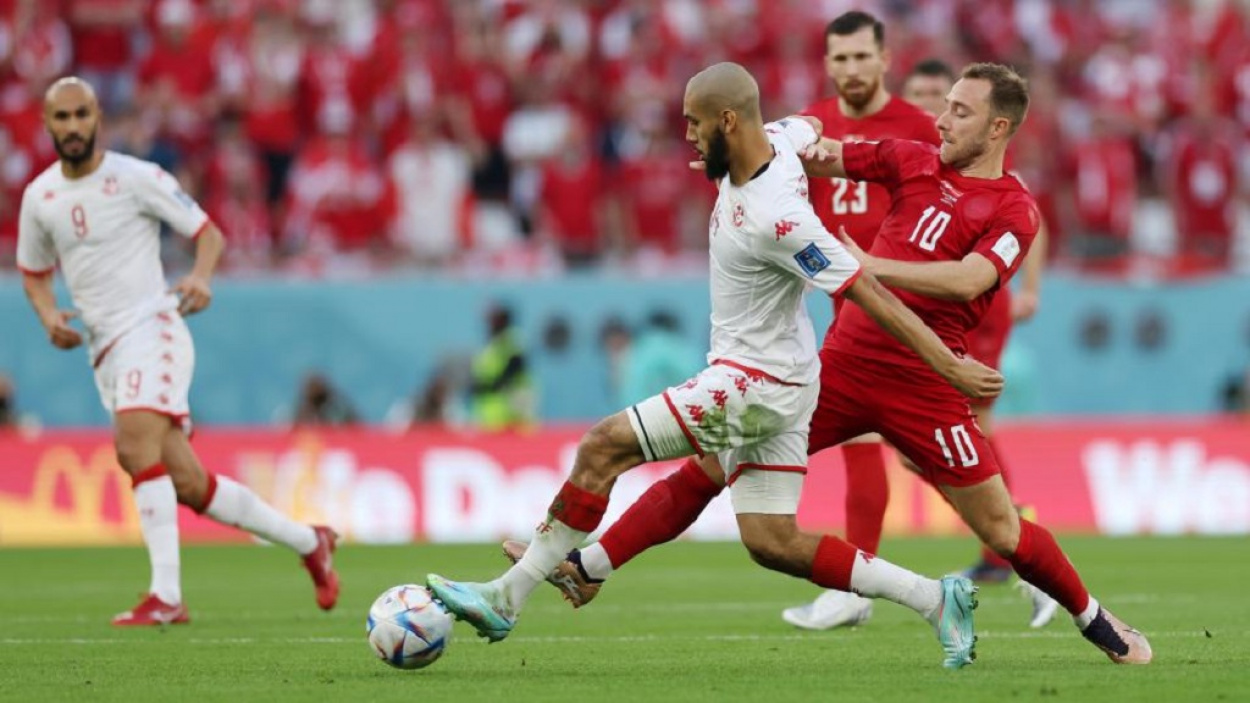 Foci-vb: a dánok nem bírtak a Laidounival felálló Tunéziával, túl vagyunk az első gólnélküli meccsen