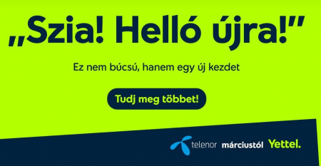  Yettel néven folytatja a Telenor márciustól