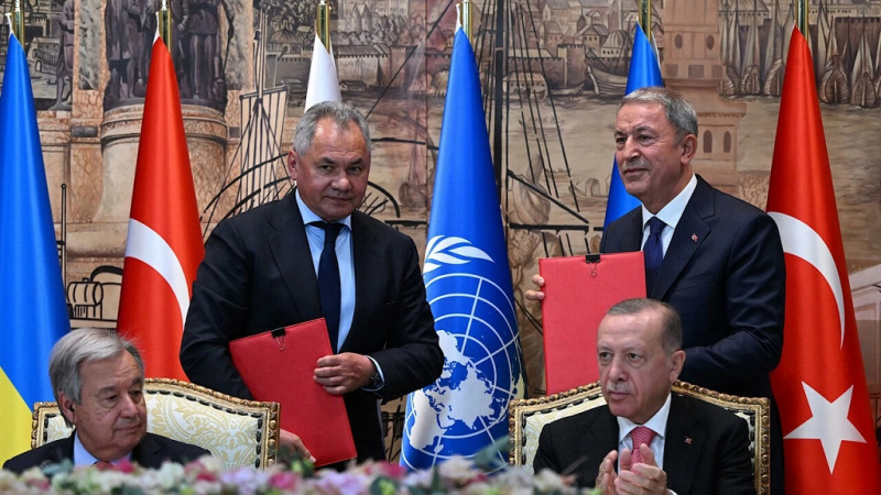 Ukrán gabonaszállítmányok: megegyeztek ugyan, de a háborús felek nem ültek egy asztalhoz