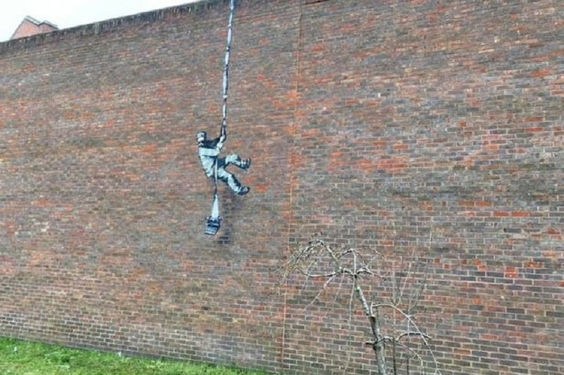 Banksy-graffiti a readingi fegyház falán?