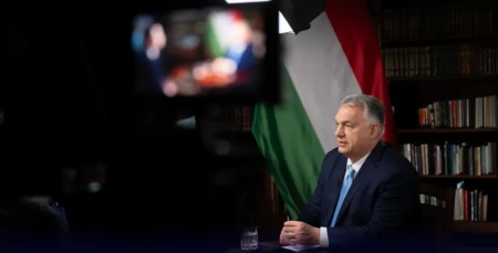  Orbán Viktor sajtótájékoztatója: kérdezni nem lehetett