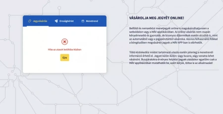  Leállt az ELVIRA: Így vásárolhat jegyet a MÁV-nál a rendszerhiba idején
