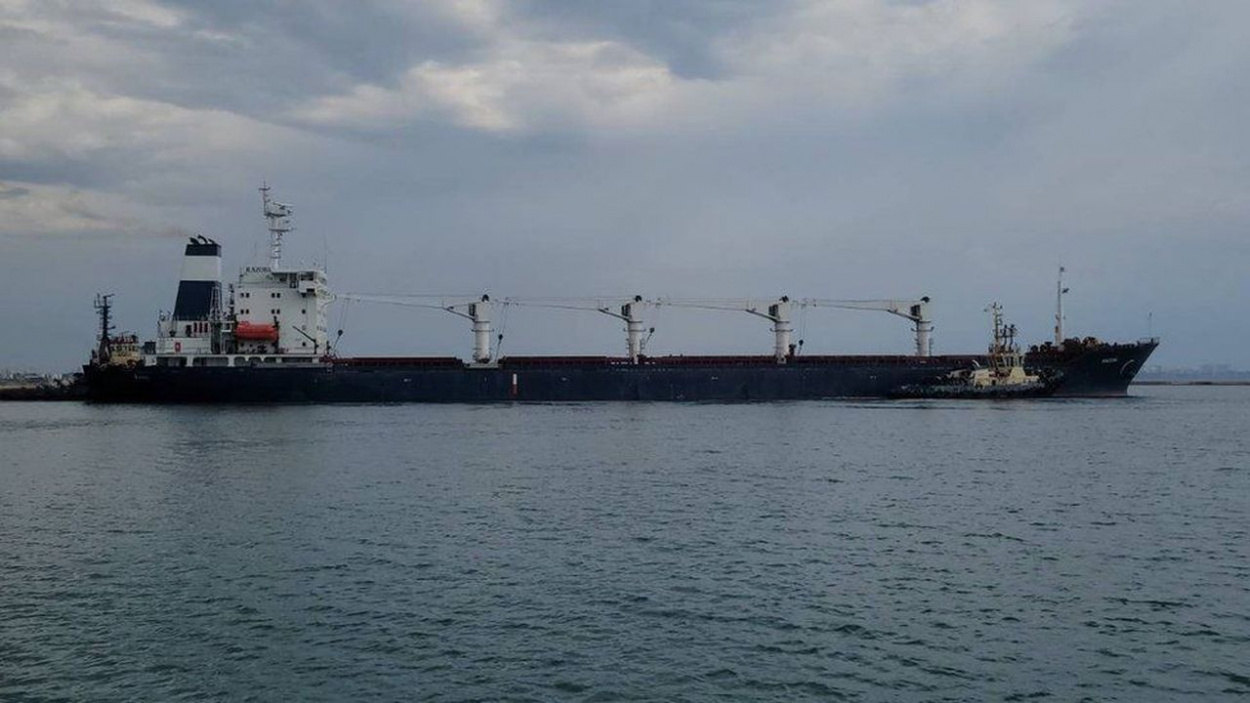 Hétfő reggel kifutott Odessza kikötőjéből az első gabonaszállító hajó
