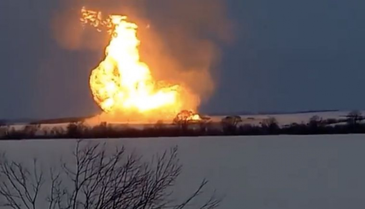 Robbanás történt az orosz Testvériség gázvezetéknél